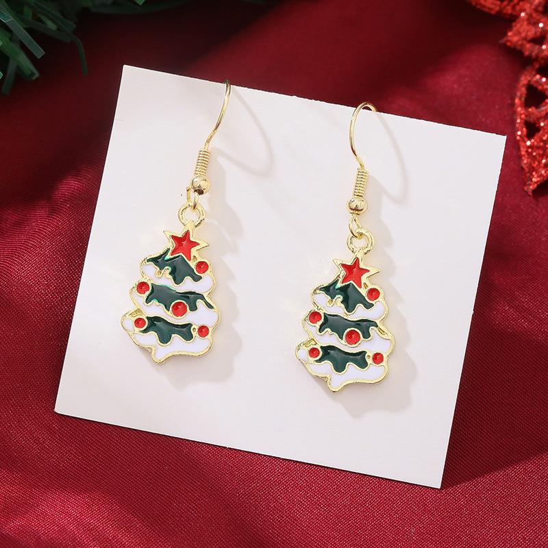 1 Pair of Ladies' Christmas Earrings, Christmas Gift for Everyday Wear, Christmas-themed Jewellery, Ladies' Accessories