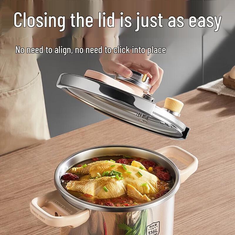 COOKER KING Скороварка из нержавеющей стали 316L, 4 л, 20 см