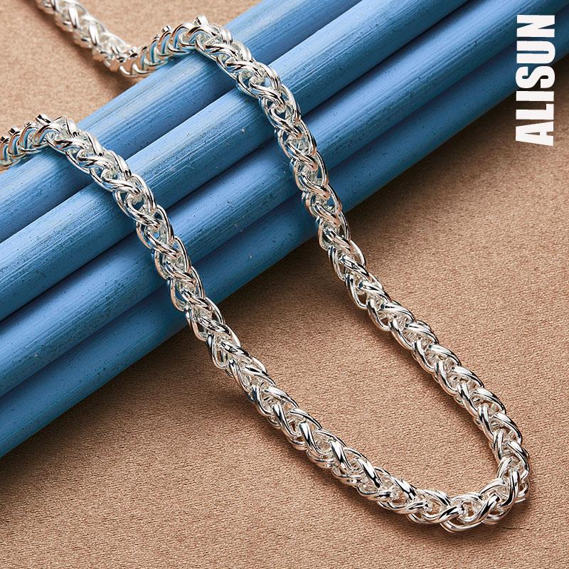 925 Sterling Silver 8mm Necklace Fashionable Wedding Jewelry