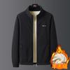 Winter Casual Wool Lined New Warm Wool Thickened Jacket Men's Stand-up Collar Zipper Fleece Top