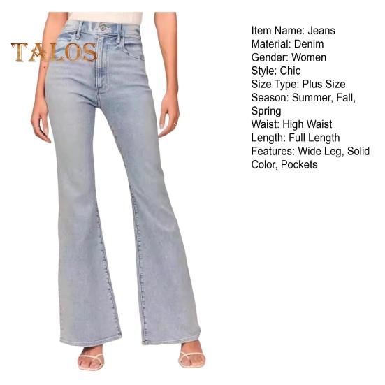 Женские зимние джинсы средней талии с застежкой-молнией на пуговицах, большого размера, облегающие, с карманами, прямые, широкие, повседневные, длинные брюки