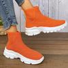 2024 Горячая Распродажа Женской обуви, женские сапоги с рукавами, зимние сапоги с круглым носком, короткие, на платформе, эластичные сапоги Zapatos De Mujer