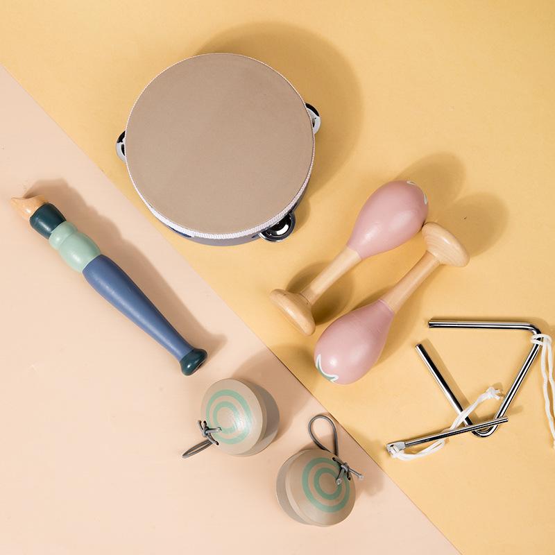 Деревянный песочный молоток ксилофон бубен набор музыкальных инструментов Орфа, сенсорное развитие и просвещение для раннего развития ребенка, развивающая игрушка