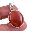 Подвеска из натурального красного оникса ручной работы из цельного серебра 925 пробы 1,50'' p0J04