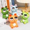 1Pc Squeeze Dragon Toy, Rubber Material, Mixed Colors, Pop-eye Cartoon Design, Soft Squeeze Fun Toy for All Ages