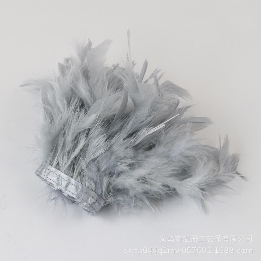 Feather Turkey Feather Lace Car Doll Decorative Fire Piece Cloth Edge Feather Handmade Dress Skirt Material