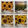 Sunflower Field Background Cloth Home Wall Decoration Tapestry Office Living Room Tapestry