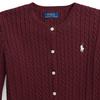 Polo Ralph Lauren Pony Embroidered Cable Knit Button Long Sleeve Sweater Kids Sweater CWPOSWEG6820376-600