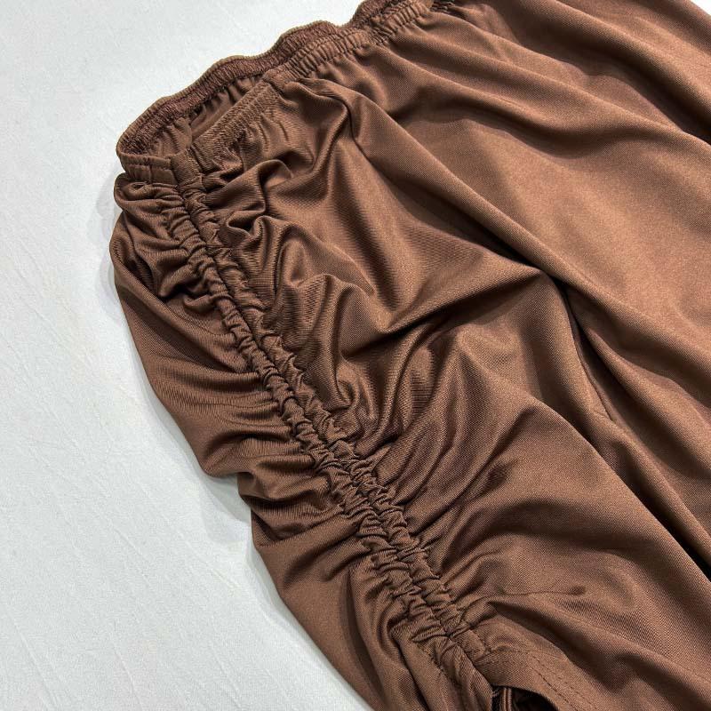 Летнее платье с круглым вырезом и тонким разрезом, повседневное длинное платье, комплект из двух предметов