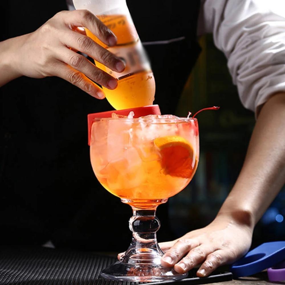 5Pcs Plastic Drink Snaps Colorful Beer Drink Upside Down Clip Drink Tools Beer Bottle Holders  Club