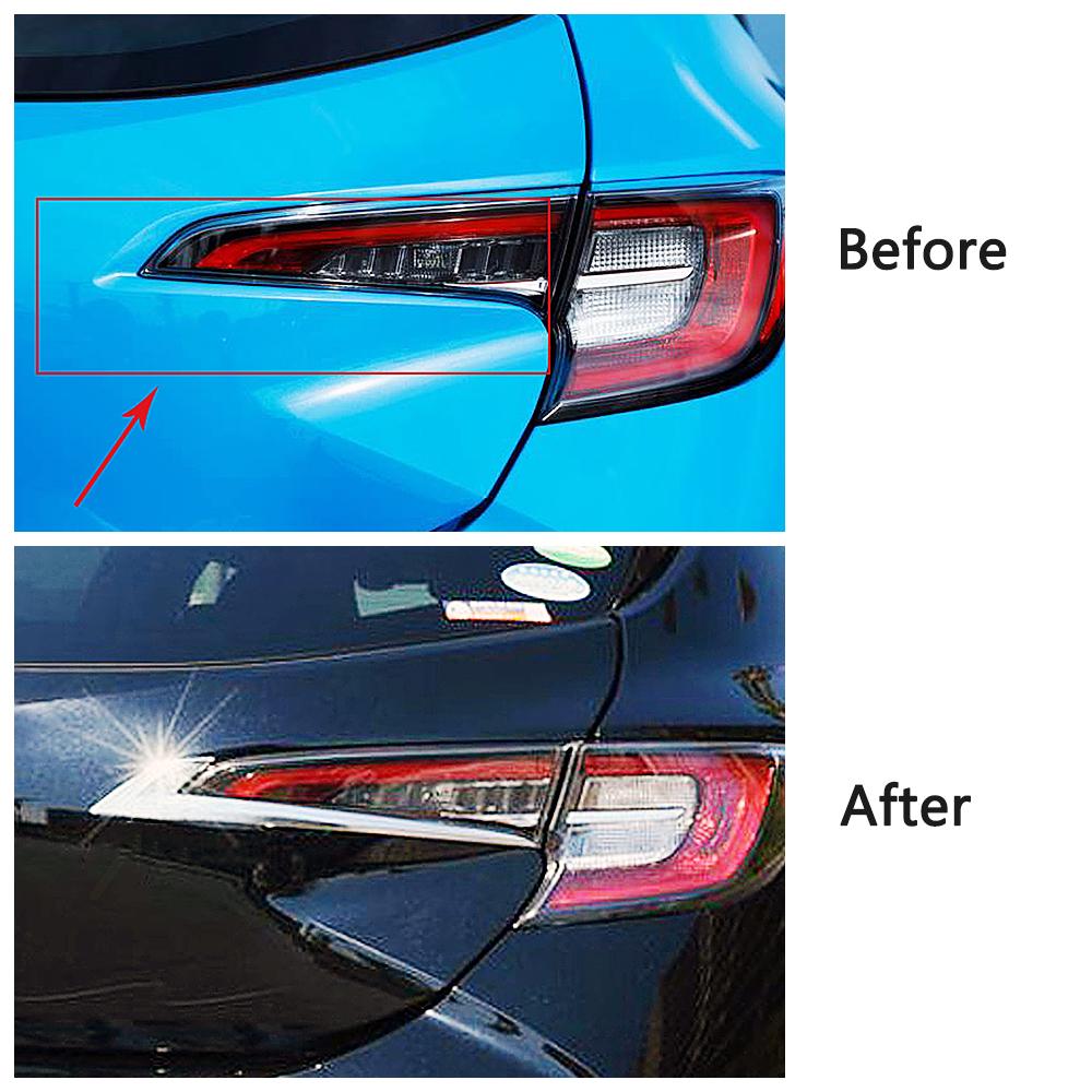 Для Toyota Corolla хэтчбек-АБС-хромированный автомобильный задний фонарь, накладка, молдинг заднего фонаря, лампа для укладки бровей
