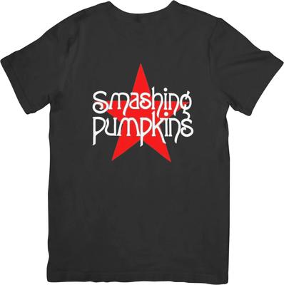 The Smashing Pumpkins Музыка для мужчин и женщин Качественная хлопковая футболка Черная