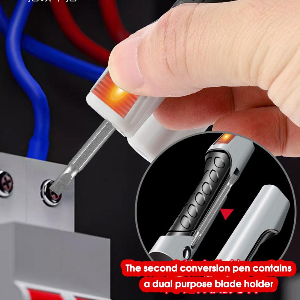 Multi Functional Wire Stripping Pliers 21in1 Crimper Stripper Hand Pen Tools With For Electrici U1R6