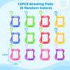 12 шт. Мини-доска для рисования, магнитная доска для рисования, рюкзак, брелок, доска с ручкой, детский эскиз, стираемый блокнот для рисования на день рождения