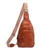 Vintage Patchwork Women's Chest Bag 2025 New Fashion Versatile Single Shoulder Crossbody Bag Travel Casual Commuter Chest Bag