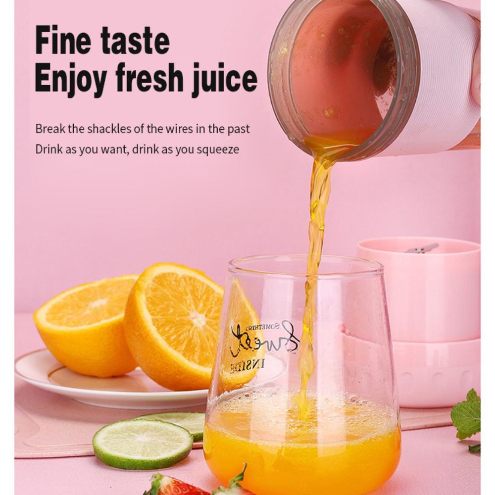 Портативная соковыжималка 300 мл, USB перезаряжаемый мини-бытовой миксер, кухонный комбайн, блендер, соковыжималки, домашняя электрическая чашка для сока