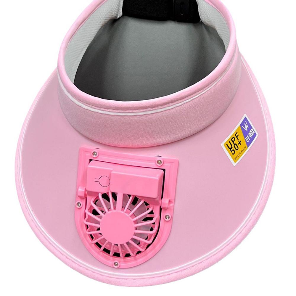 Fashion Outdoor Sun Protection Hat Summer Large Brim USB Charging Fan Sun Visor for Men and Women