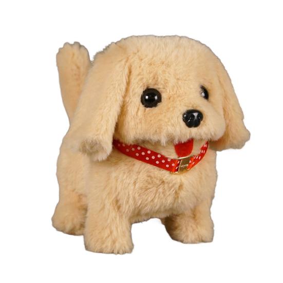 Детская электрическая плюшевая игрушка-собака, ходящая, лающая, виляющая хвостом, интерактивная игрушка-щенок, плюшевая игрушка, образовательная игрушка-симулятор животного для малышей, мальчиков и девочек