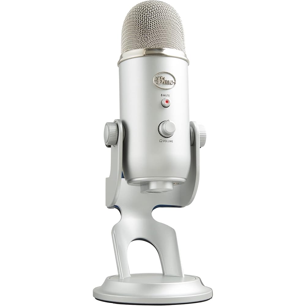 USB-микрофон Blue Microphones Yeti Серебристый Модель 1950 Высококачественная звукозапись 16-бит/48 кГц