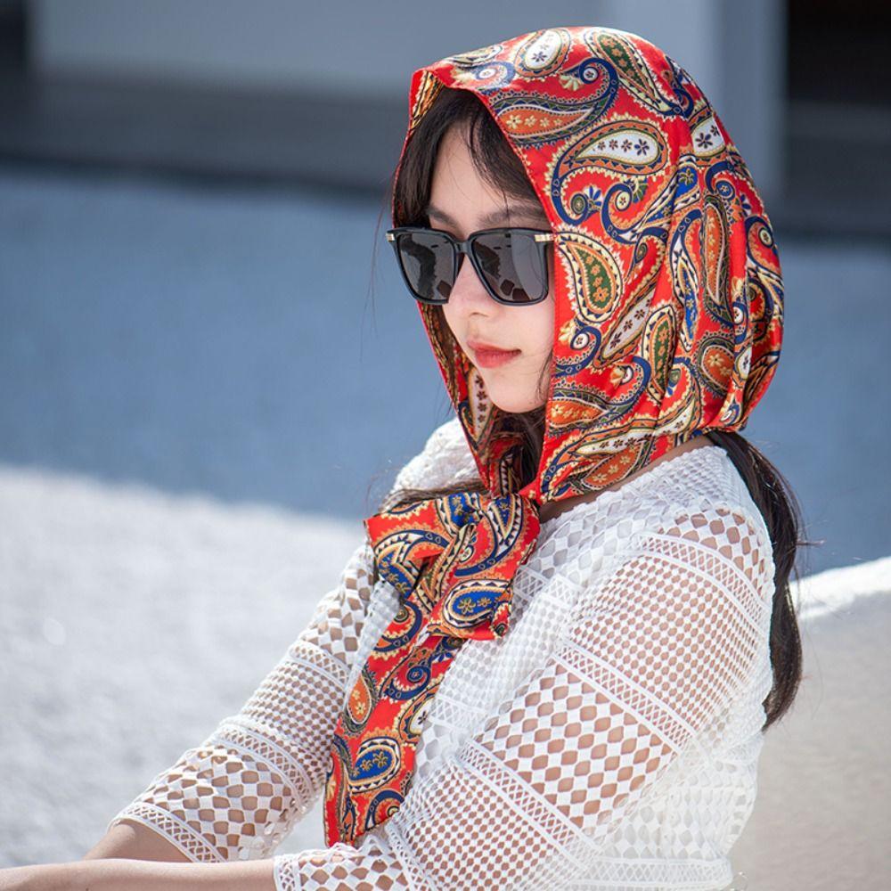 Имитация шелковой шляпы Баотоу, мягкий головной платок, летняя исламская шляпа для женщин