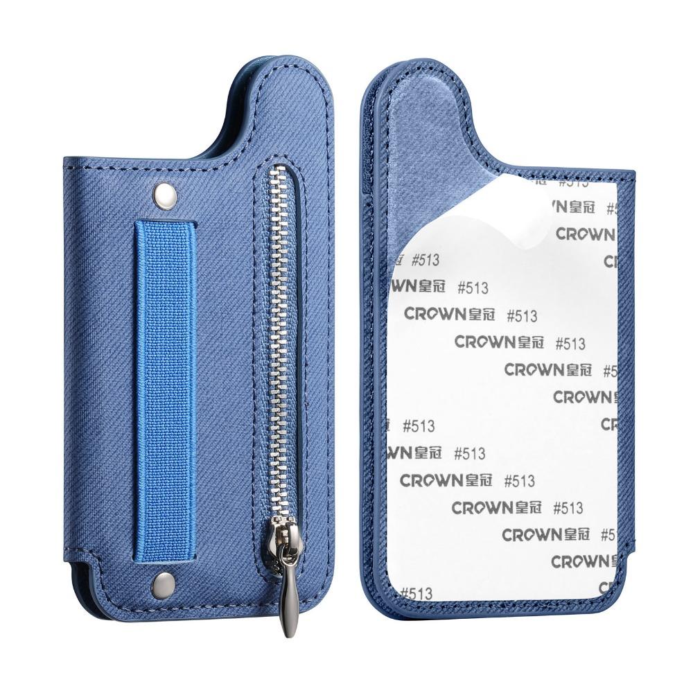 Кожаный чехол-кошелек для телефона с RFID-защитой и ремешком на запястье, держатель для карт с самоклеящимся слотом, аксессуары для телефона