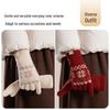 JIUMU Women's Thickened Pure Wool Touchscreen Winter Gloves