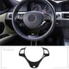 Для BMW 3 серии E90 E92 2005-2012 ABS Матовый Черный Рамка Рулевого Колеса Автомобиля Накладка Наклейка Аксессуары для Автомобиля para auto