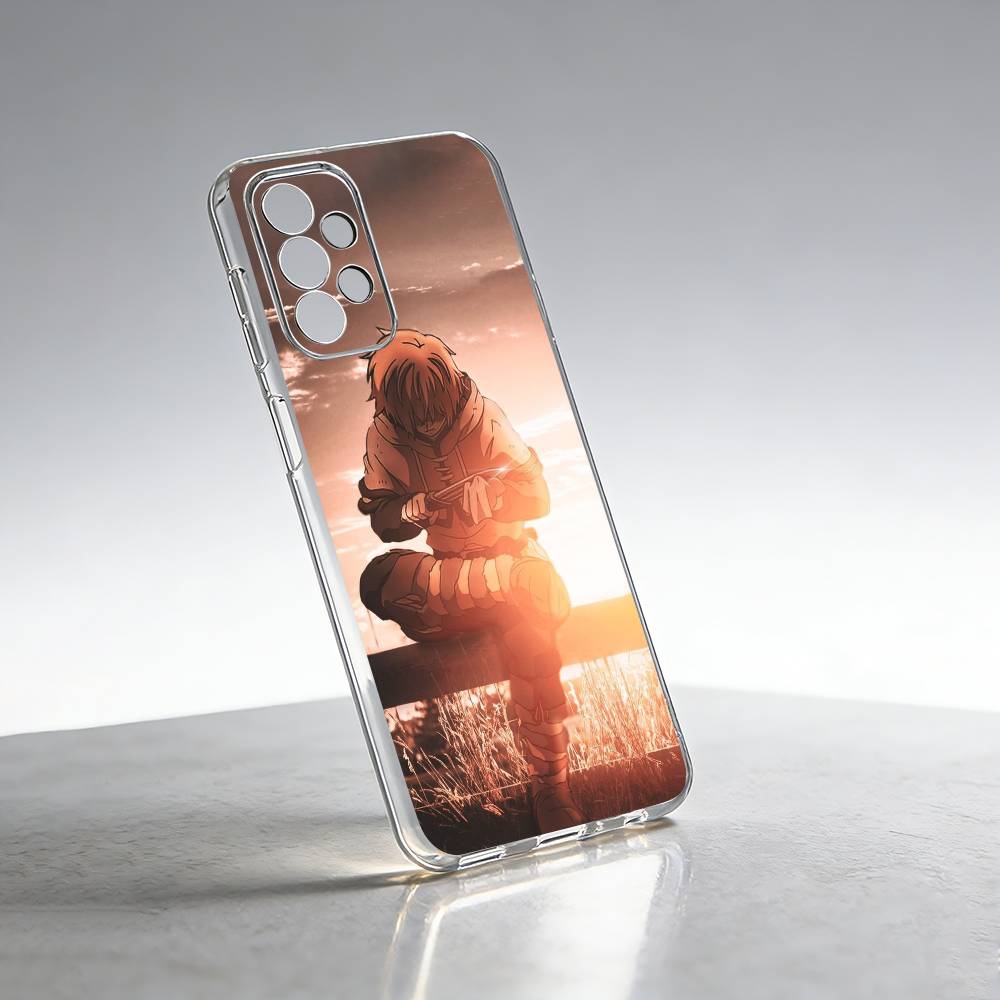 Anime Vinland-d Saga Thorfinn Phone Case Transparent Silicone Soft For Samsung S25,S24,S21,S22,S23,S30,Ultra,S20,Plus,Fe
