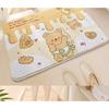 Cute Cartoon Kapibara Imitation Cashmere Floor Mat Bathroom Door Floor Mat Thickened Bedroom Absorbent Non-slip Floor Mat