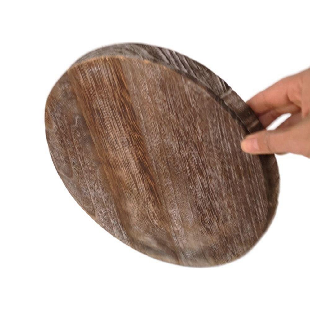 Home Decor Tableware Lightweight Candle Holder Storage Tray Food Dinner Plate Serving Tray