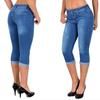 Women Jeans High Waist Jeans High Elastic Plus Size Stretch Jeans Washed Denim Skinny Pencil Pants