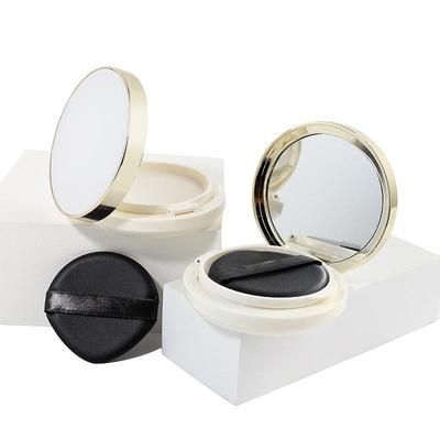 Портативная пустая коробочка с пуховкой для air cushion, с зеркалом и спонжем. Портативный косметический кейс-контейнер для BB-крема, тональной основы