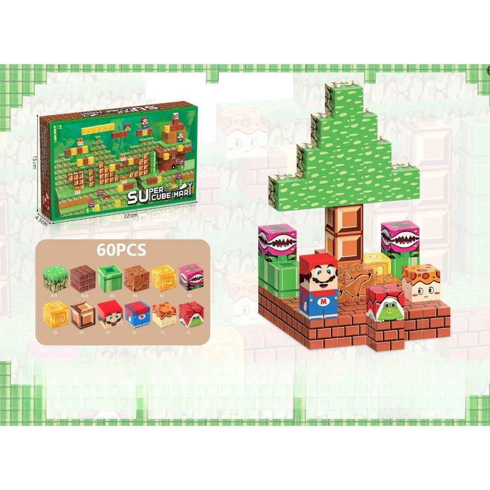 Магнитные строительные блоки игрушка Построй приключение игра Замок Мир Магнитный конструктор STEM Монтессори Сенсорные игрушки Подарок