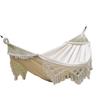 Гамак для заднего двора с кисточками, грузоподъемность 500 фунтов, одинарный, двойной, с подвесными тросами для