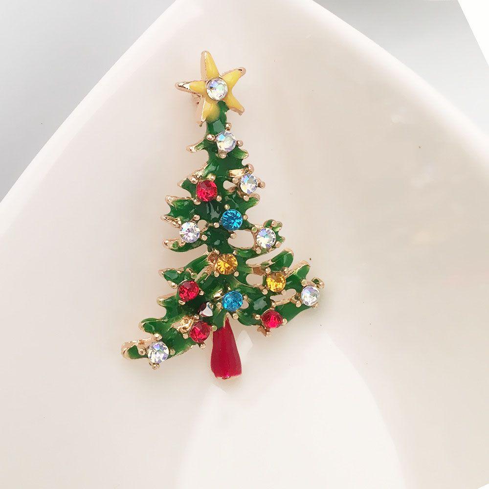Colorful 1 pcs Girls Christmas Tree Women Christmas Gift Fashion Accessories Jewelry Brooch Pin
