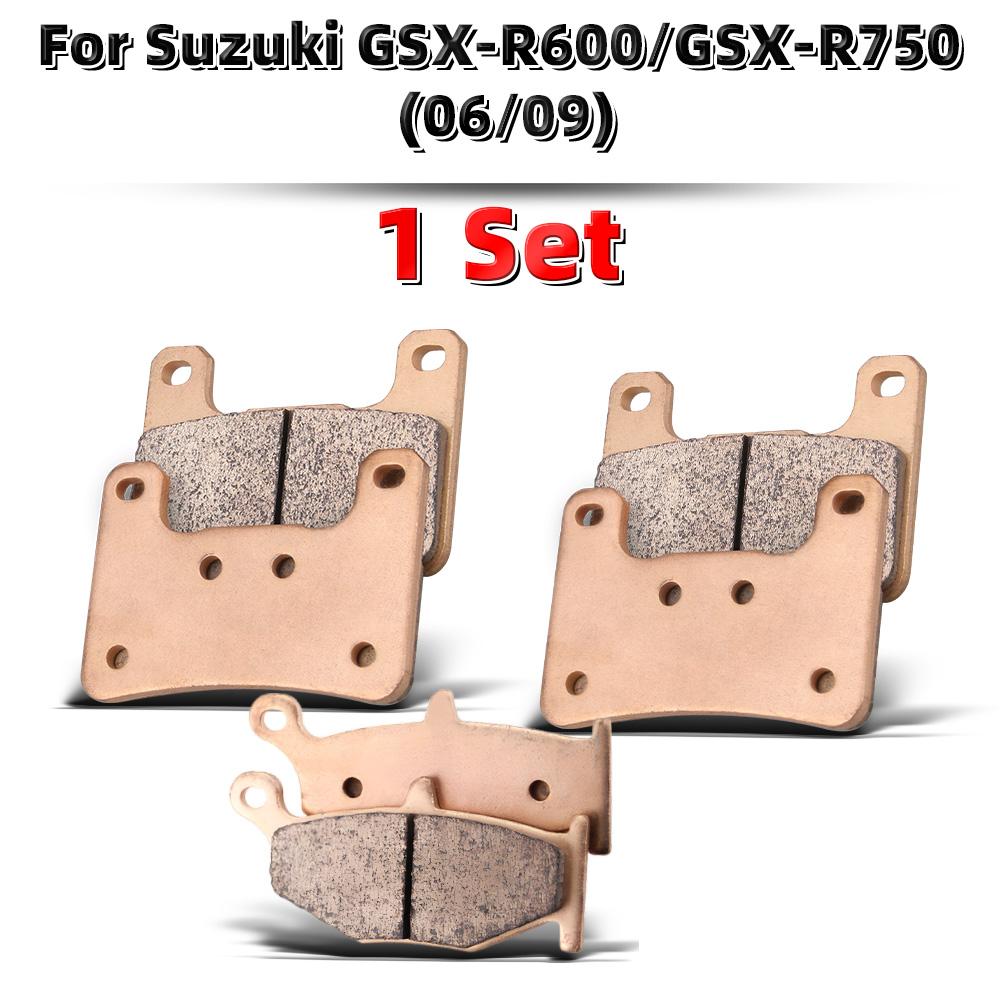 MRRANGT Motorcycle Sintered Metal Brake Pads Set Fits For Suzuki GSXR600 GSXR750 2004-2016 Front and Rear Brake Pads Kit