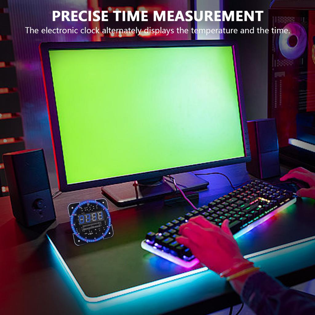 Набор для пайки цифровых часов с корпусом для батарейного отсека для научных проектов, DIY электроники, обучения и дома/офиса