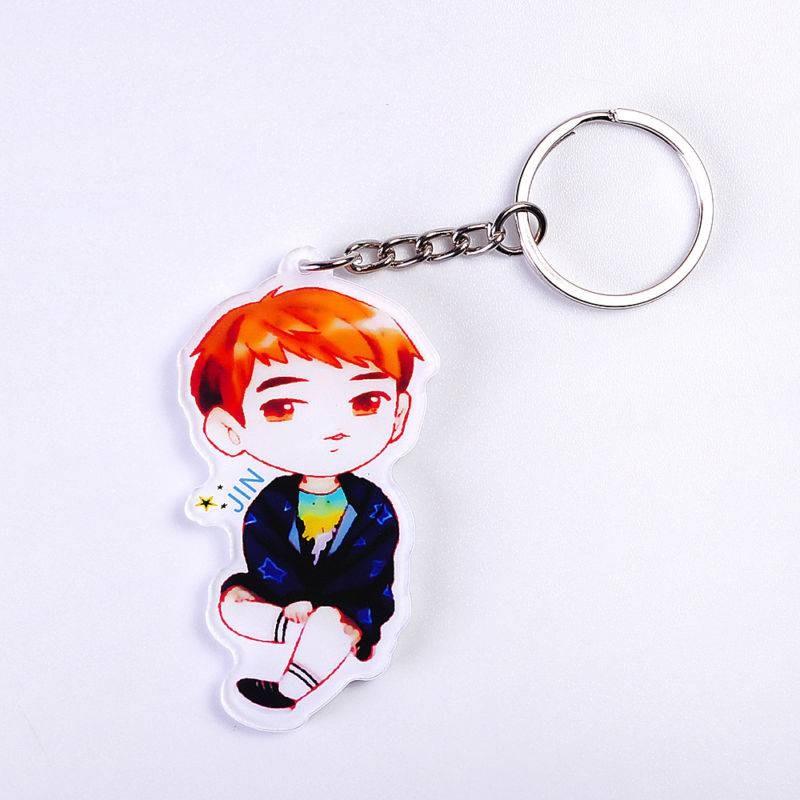 High-quality Bts Bangtan Boys Acrylic Key Ring Keychain Featuring Beloved Jung Kook Jimin Jin V Suga Jhope