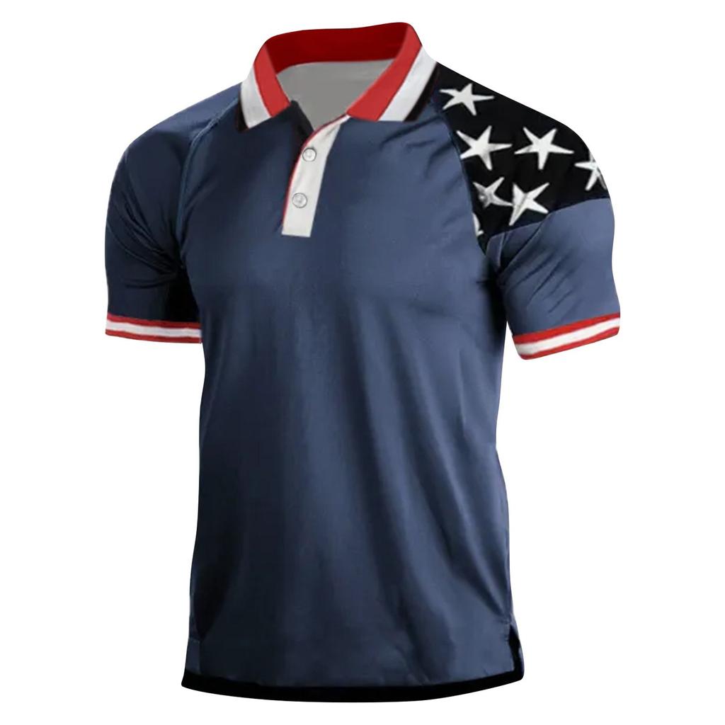 Европейский и американский мужской топ в стиле ретро на открытом воздухе, топ с короткими рукавами и цифровой печатью