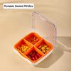 4/6 Grids Pill Box Compartment Design Moisture Proof Good Sealing Dustproof Portable Travel Tablet Organizer Daily Use