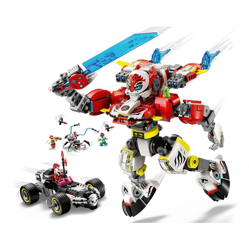 LEGO 71497 Меха-тигр Купера и Хот-род Зеро Конструктор