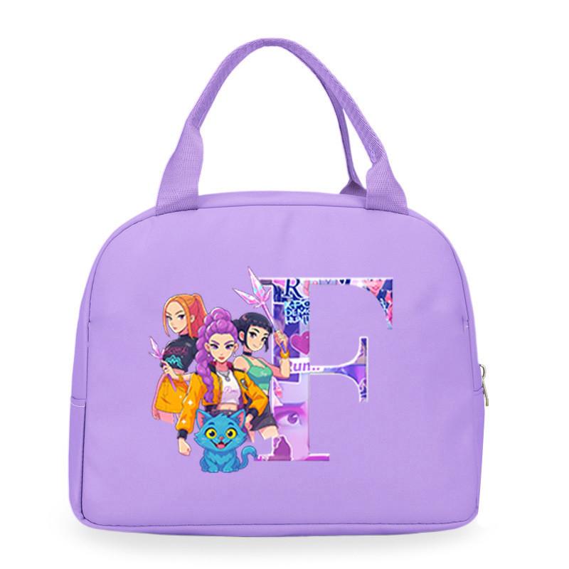 Детские Девочки Kpop Руми Зои Мира Дерпи Саджабойс С Принтом Студенческие Водонепроницаемые Сумки для Еды Ланч-бокса Повседневные Сумки