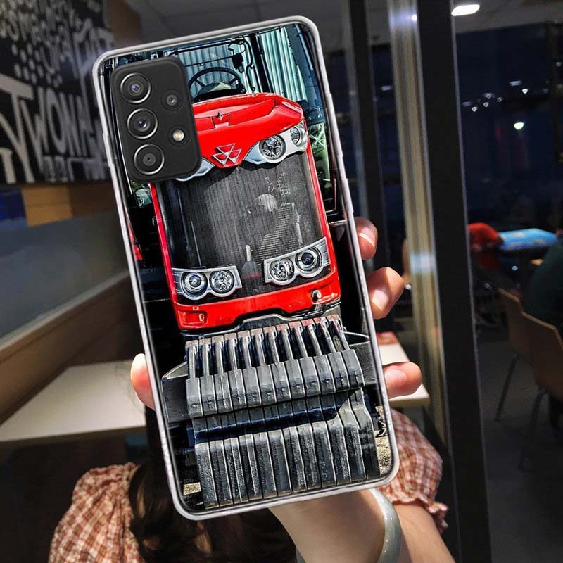 Чехол для телефона-трактора для Samsung A15 A25 A35 A55 Galaxy A12 A22 A32 A52S A72 A05S A02S A42 J6 J4 A6 A7 A8 A90 A80 J8 A9 Cov