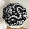 1pc Chinese Dragon Yin Yang Umbrella with Plastic Handle,Suitable for All Seasons Home Travel Outdoor UmbrellaDD1040