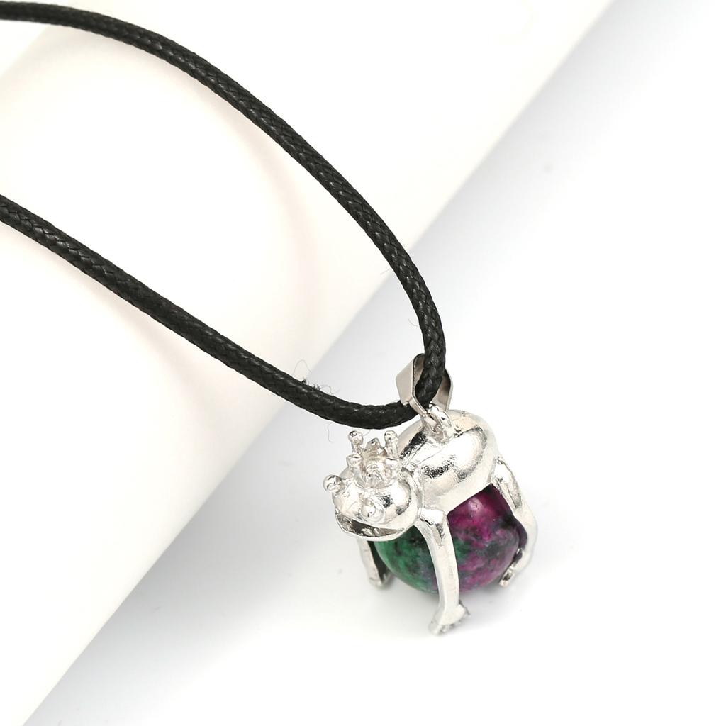 Женское ожерелье из натурального камня, агаты/розовый кварц, кулон с пятнистым оленем, кожаные цепочки, подвески для женщин, романтический подарок