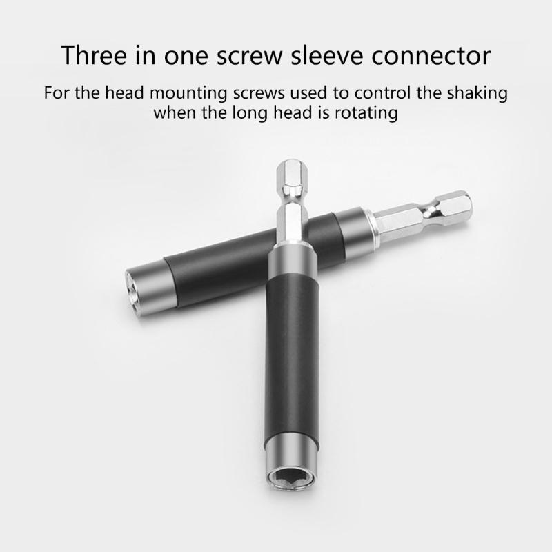 1/4" Hex Shank Extension Rod 6.35mm Hex Extended Rod 80mm Magnetic Quick Change Telescopic Connect Rod