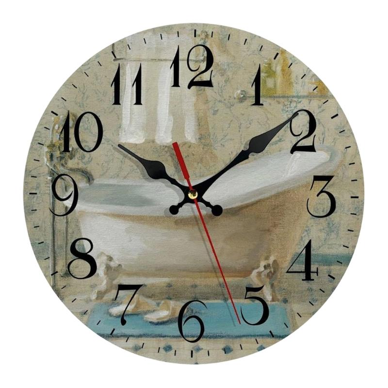 Silents None-Ticking Clocks Decorative Clock Battery Operated Wall Clock for Living Room Kitchen Home Office Decors