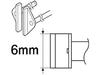 Насадка для термопинцета HAKKO, тип 6L, совместимая с SOP, для FX-8804, A1391