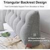 Подушка для изголовья, подушка для чтения в кровати, треугольная подушка-спинка, треугольная прикроватная подушка, большой валик для изголовья, поддержка, поясничная подушка для кушетки
