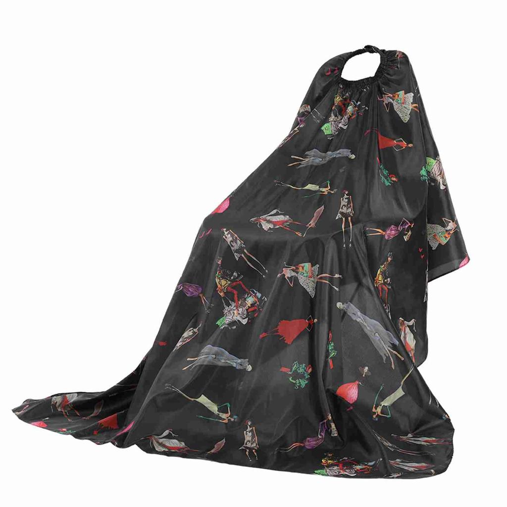 Черный с красными полосками, салонная стрижка, парикмахерская, накидка для стрижки волос для взрослых